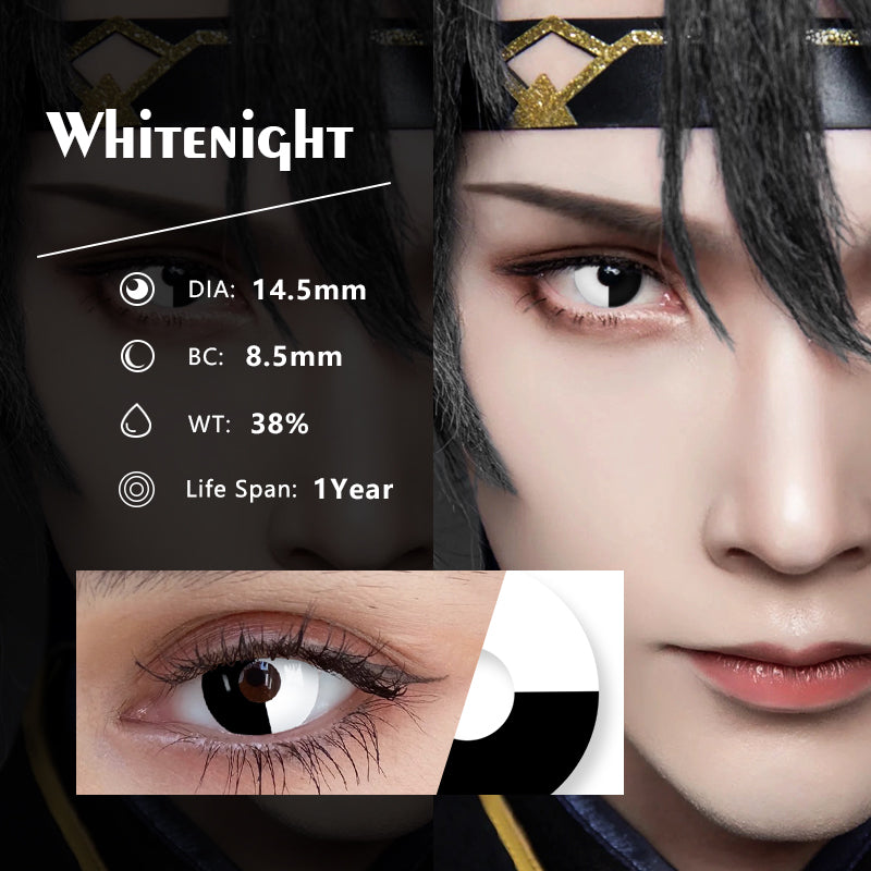 Rynx Cosplay Whitenigh 14.5mm 1 Pair | 1 Year