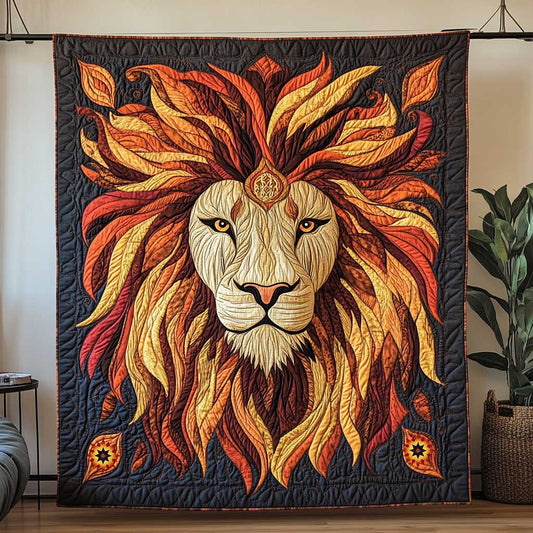 Rynx | Wild Lion Portrait Quilt
