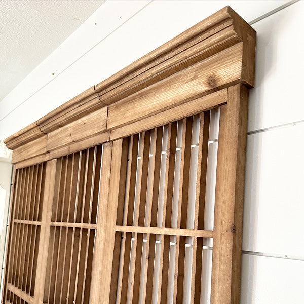 Rynx | Natural wooden shutters wall decor, set of 3
