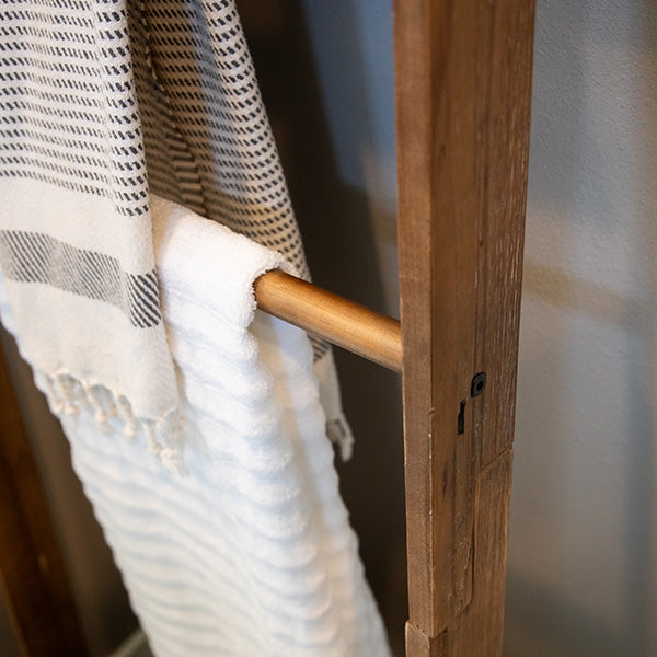 Rynx | 69 Inch Modern Ladder Pine Wood Shelf