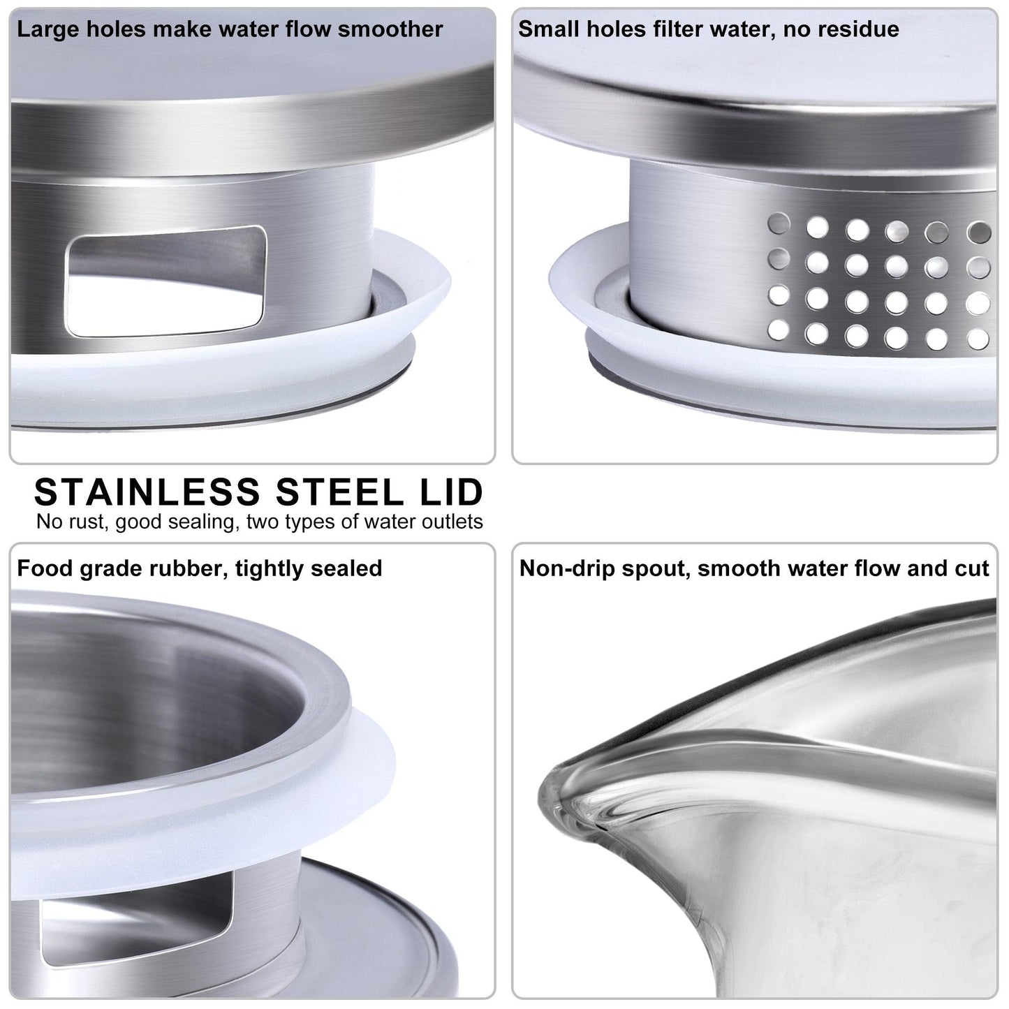 Rynx | Cylindrical heat-resistant glass jug