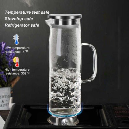 Rynx | Cylindrical heat-resistant glass jug