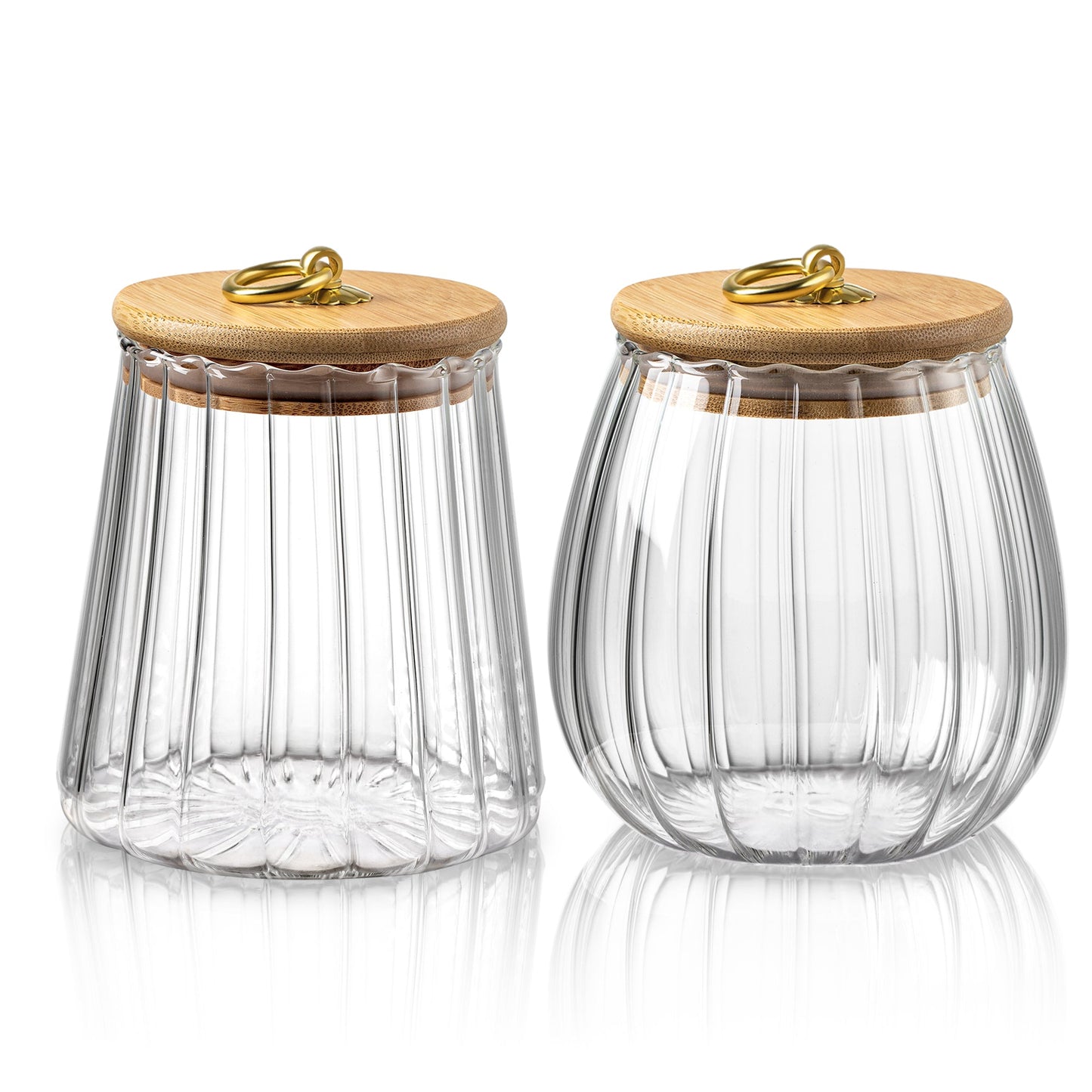 Rynx | Ribbed glass food storage jars