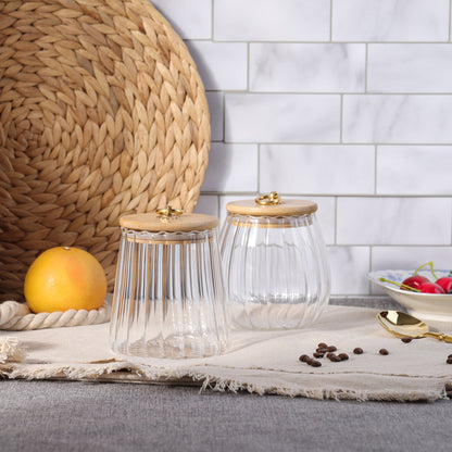 Rynx | Ribbed glass food storage jars