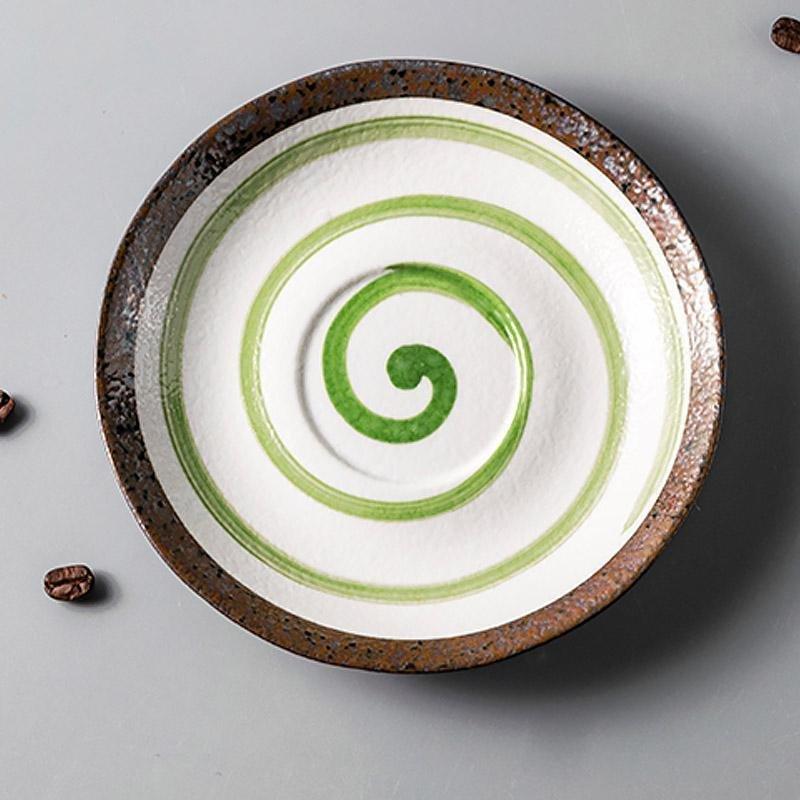 Rynx | 2-piece Set Stoneware Matcha Tea Cup and Plate