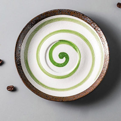 Rynx | 2-piece Set Stoneware Matcha Tea Cup and Plate