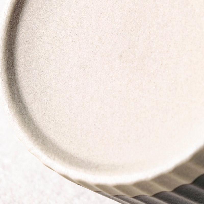 Rynx | 2/4/6-piece White Gray Stoneware Coffee Cup Set