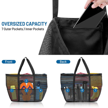 Rynx | 9 Pocket Mesh Beach Bag