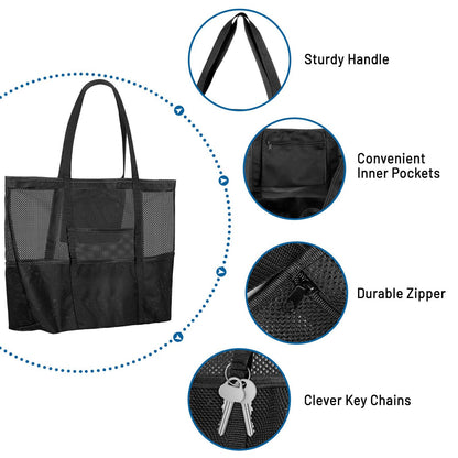 Rynx | 9 Pocket Mesh Beach Bag