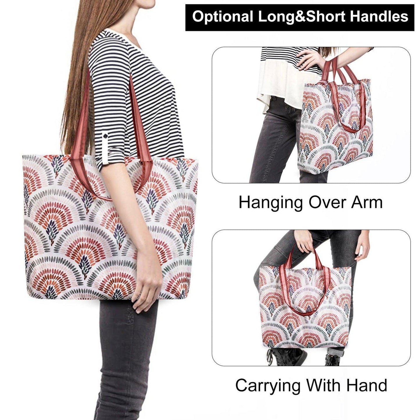 Rynx | Retro pattern foldable tote bags