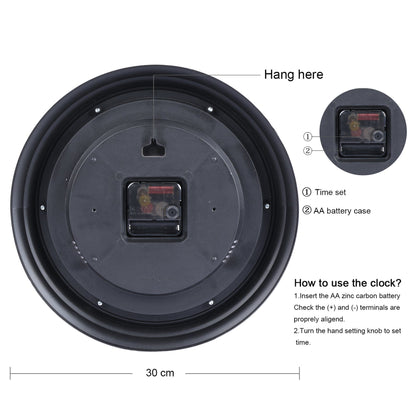 Rynx | Retro Non-Ticking Wall Clock