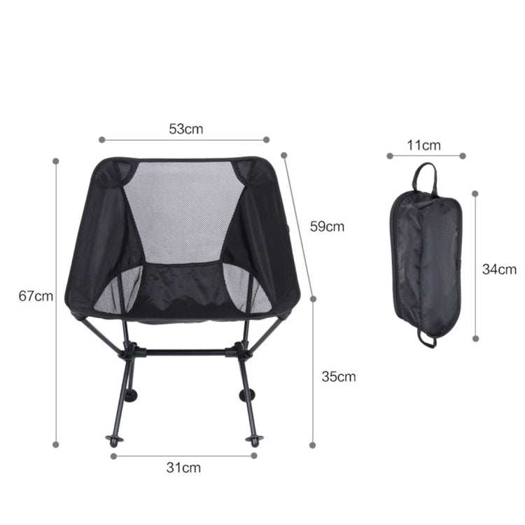 Rynx | Outdoor Portable Folding Camping Chair Light Fishing Beach Chair Aviation Aluminum Alloy Backrest Recliner
