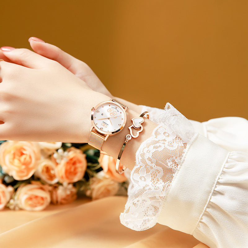 Rynx | Lifelong Valentine's Day Women's Japanese Movement Calendar Quartz Watch