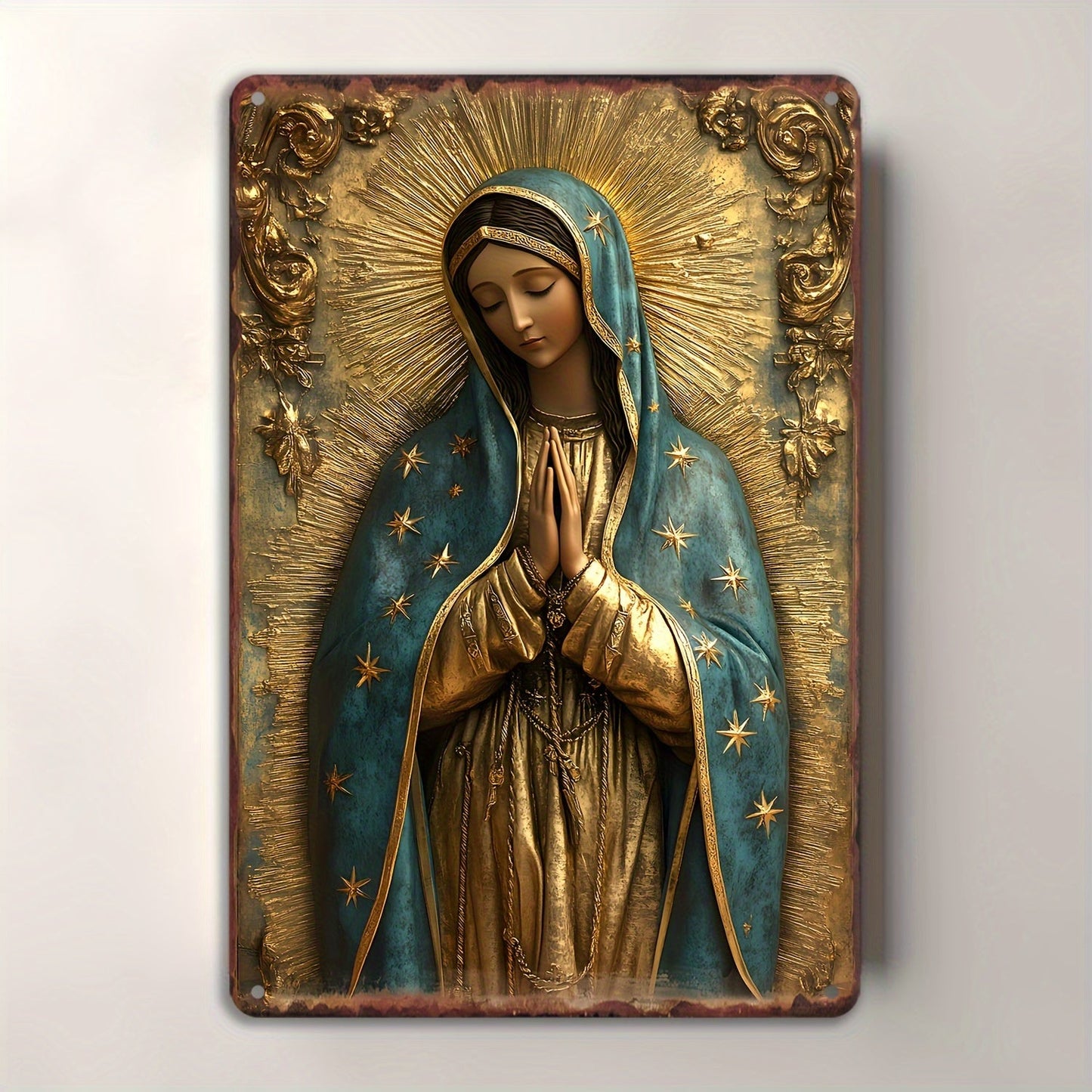 Rynx | GuadalupeSign - Vintage Virgin of Guadalupe Metal Sign