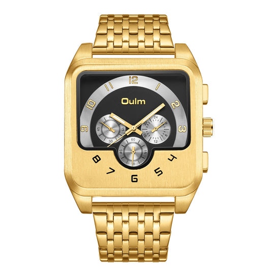 Rynx | Gold Men's Watch Square Quartz