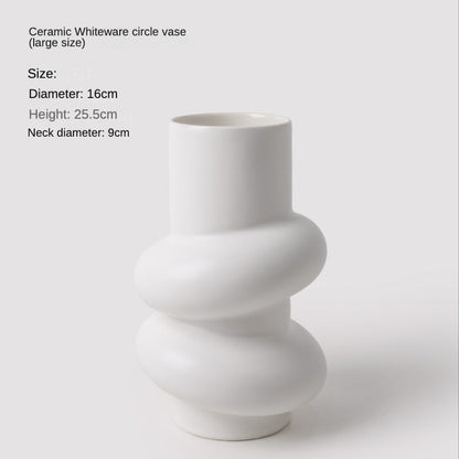 Rynx | Pure White Special Shape Vase