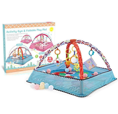 Rynx | Baby Activity Gym & foldable play mat with 18 balls