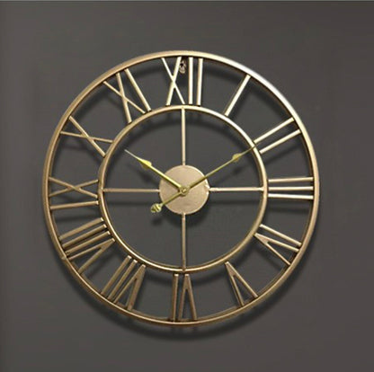 Rynx | Golden or bronze skeleton wall clock