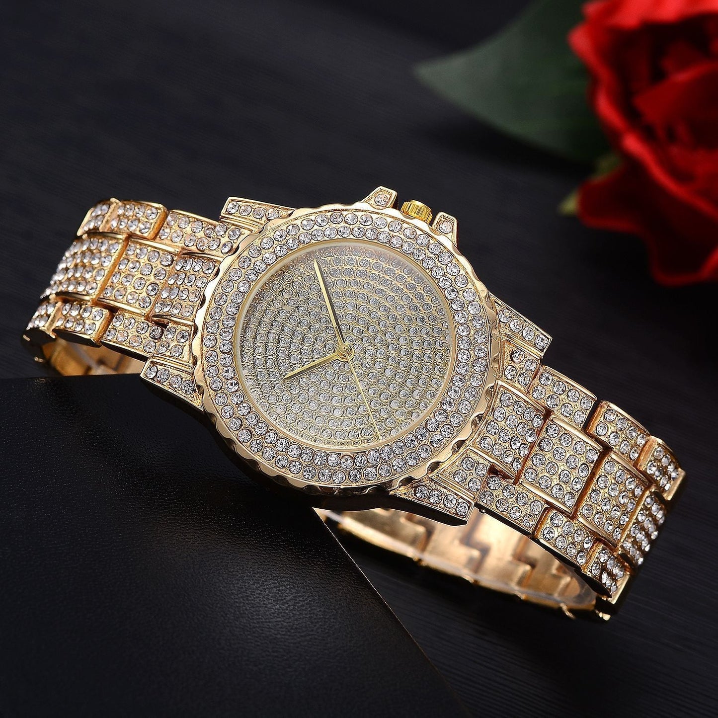Rynx | Simple diamond British fashion ring steel belt women's watch