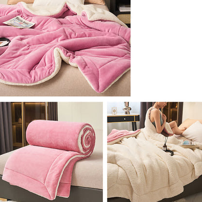 Rynx | Solid thick double-sided velvet cube blanket
