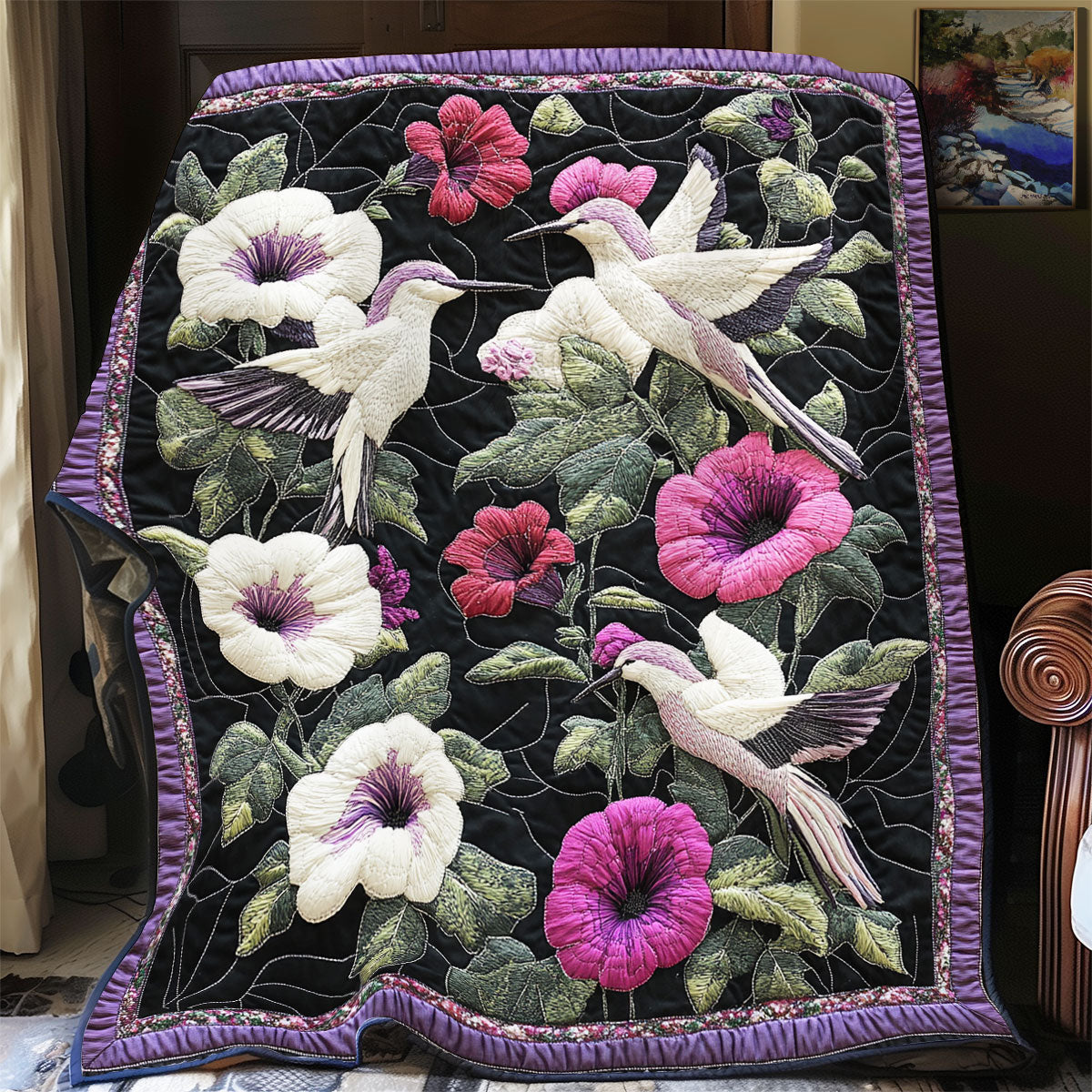 Rynx | Hummingbird Quilted Blanket