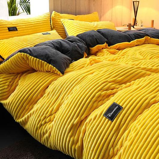 RYNX | Thick Corduroy Velvet Bedding Set
