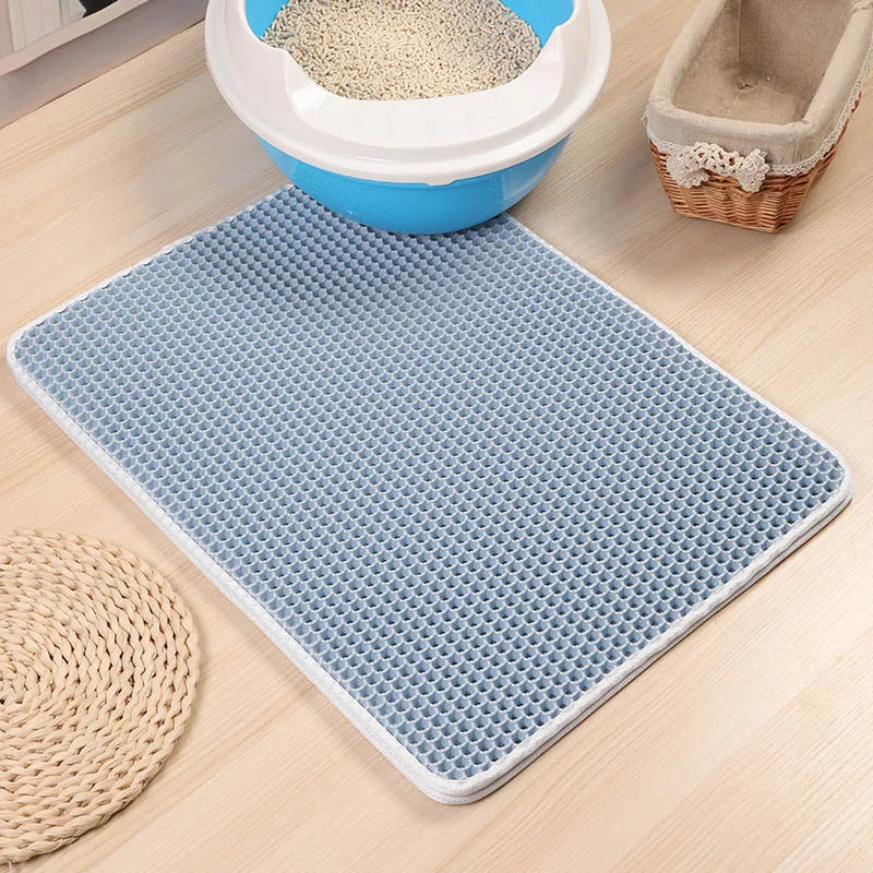 Rynx | Foldable Waterproof Cat Litter Mat – Double Layer EVA Litter Trap