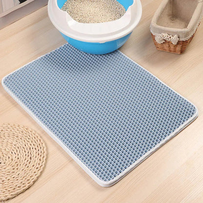 Rynx | Foldable Waterproof Cat Litter Mat – Double Layer EVA Litter Trap