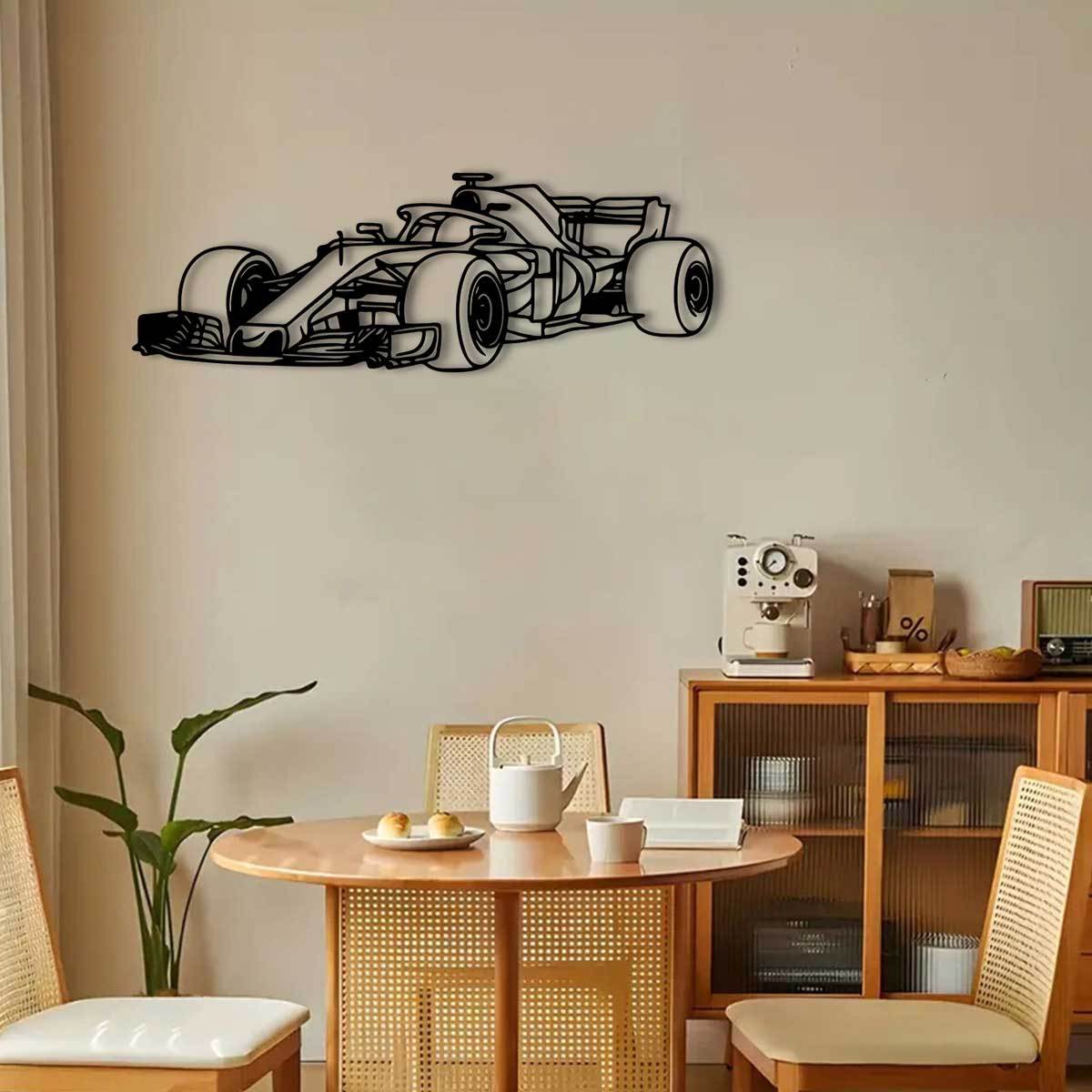 Rynx | RaceSculpt - Formula Racing Car Metal Wall Sculpture