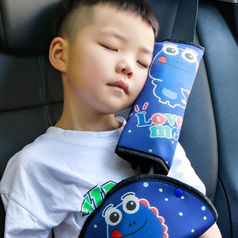 Rynx | Children's Cartoon Safety Seatbelt Cushion and Adjustment Set
