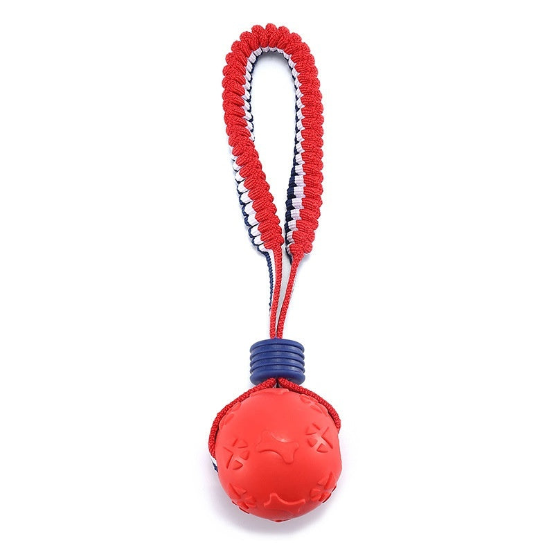 Rynx | Interactive dog toy ball with rope.