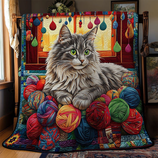 Rynx | Maine Coon In Yarn Quilt