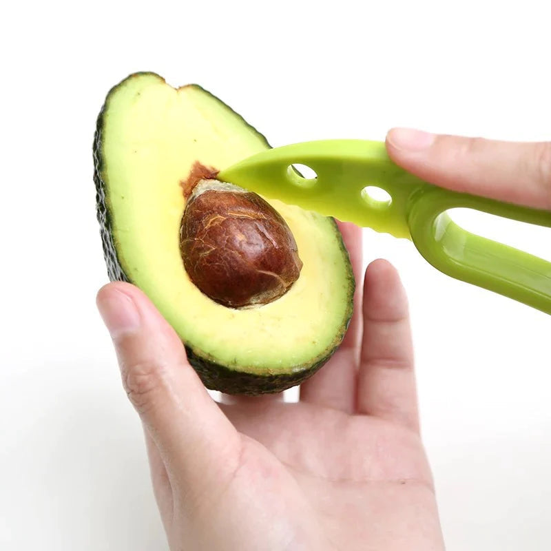 Rynx | 3 in 1 Avocado Slicer Shea Corer Butter Fruit Peeler Cutter Pulp Separator Plastic Knife Kitchen Appliances Vegetable Tools Kitchen Gadgets