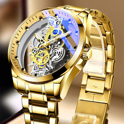 Rynx | New Double-Sided Skeleton Handful Automatic Machine Non-Mechanical Watch