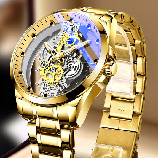 Rynx | New Double-Sided Skeleton Handful Automatic Machine Non-Mechanical Watch