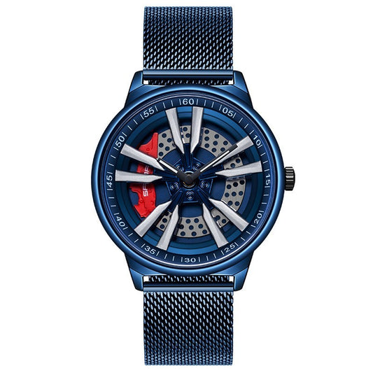 Rynx | Men's Creative Cool Dial Rotating Wheel Quartz Watch