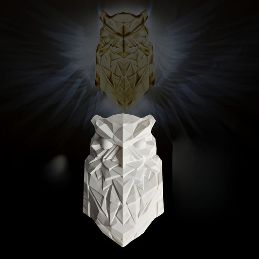 Rynx | OwlGlow - Geometric Owl LED Wall Decoration for Seasonal Celebrations