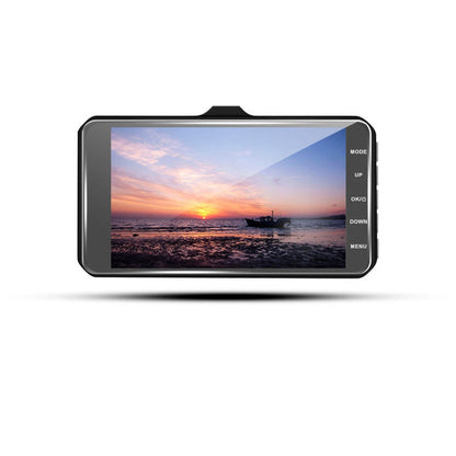 Rynx | A6T 4-inch 170° Wide Angle Full HD 1080P Car DVR Dual Lens Dash Cam Rear Camera Video Recorder with Touch Screen