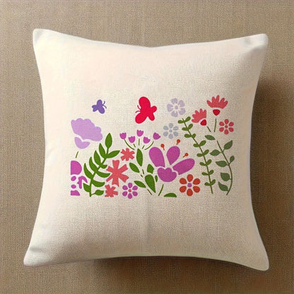 Rynx | 12-piece reusable flower stencil set with cherry blossom and ivy patterns