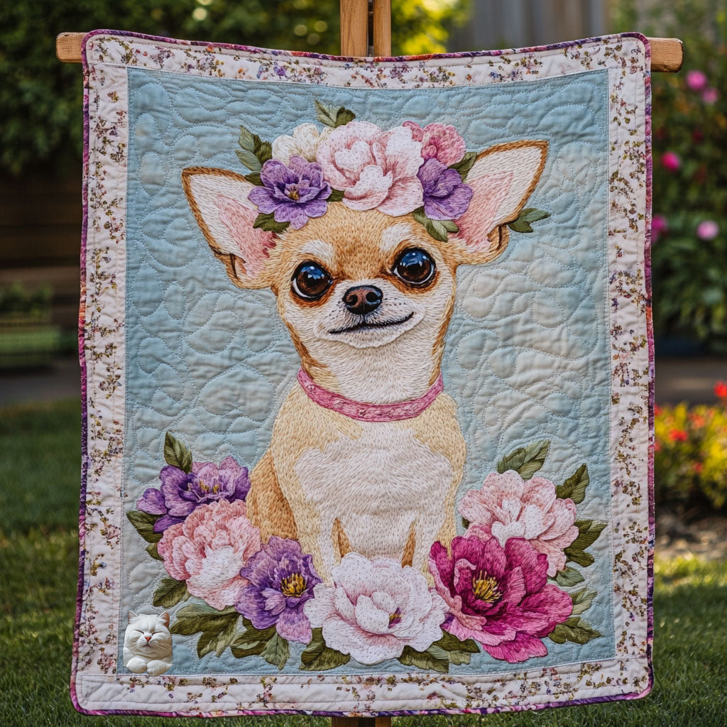 Rynx | Chihuahua Flower Quilt