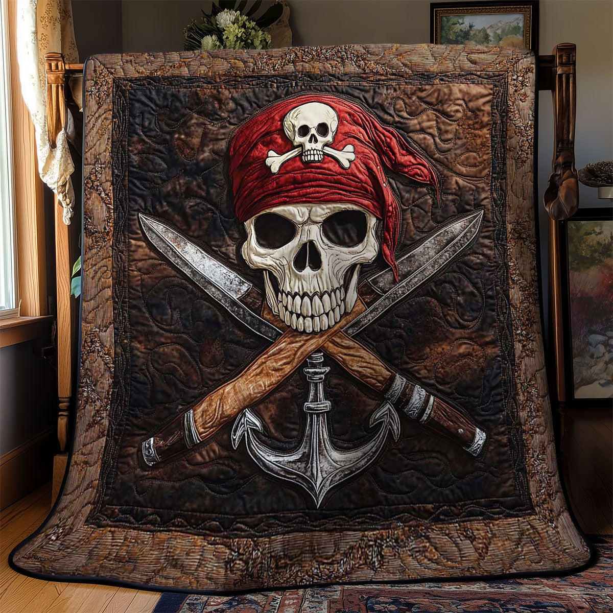 Rynx | Pirate Sign Skull Quilt