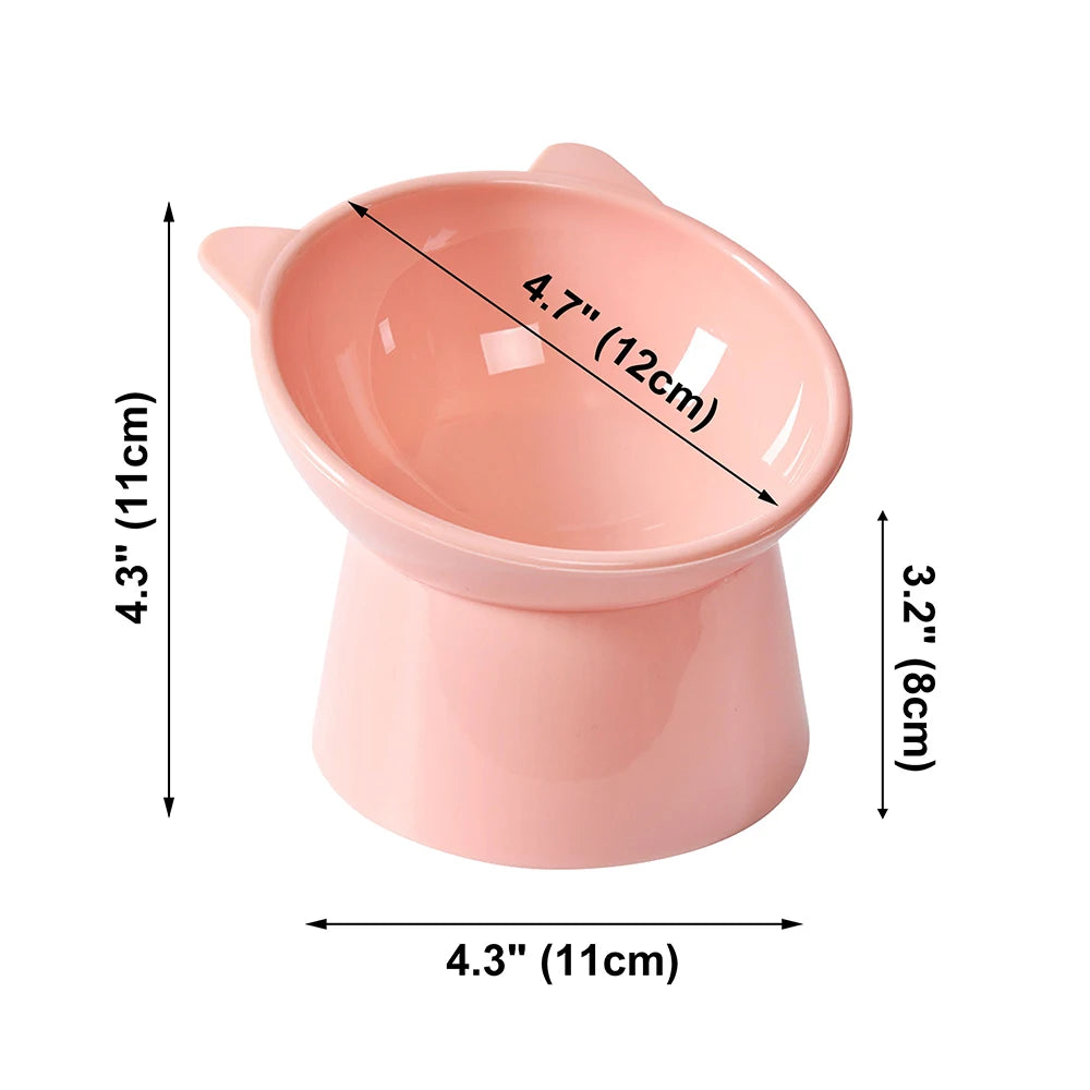 Rynx | Elevated Cat & Dog Bowl with Neck Protection - High Foot Design