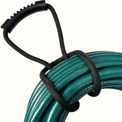 Rynx | Nylon Hose Reel with Handle - 24-Inch Collapsible Garden Hose Organizer, Space-Saving Tubing Holder for Home, Garage, Boat and RV, Ideal for Outdoor, Camping and Construction Use