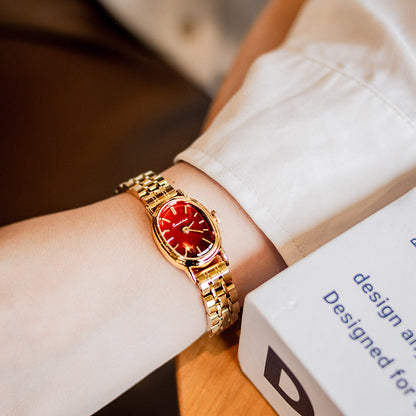 Rynx | Oval Mid-ancient Steel Watch Women