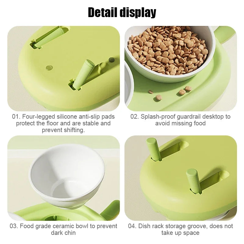 Rynx | Stainless Steel Double Bowl Feeder