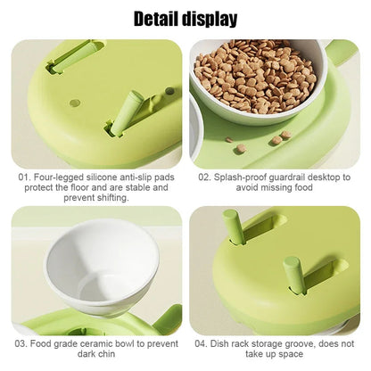 Rynx | Stainless Steel Double Bowl Feeder