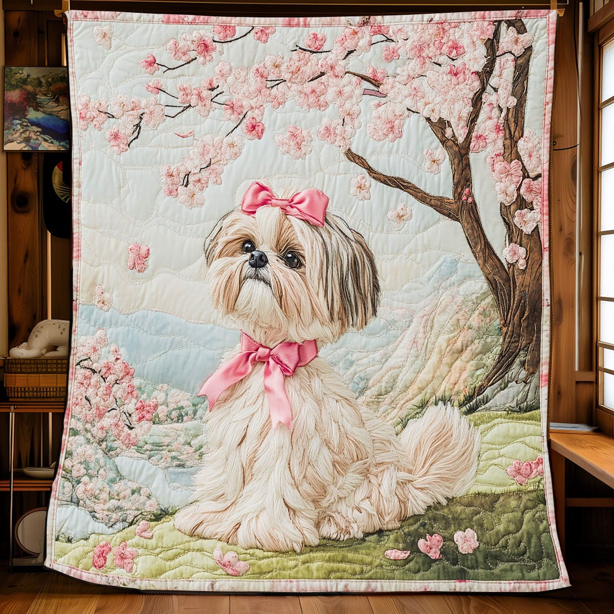 Rynx | Sakura Shih Tzu Quilt