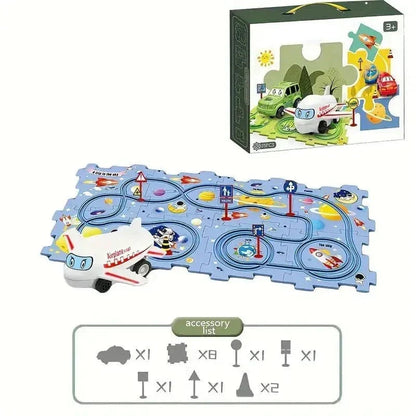 Rynx | Kids Track Car Set