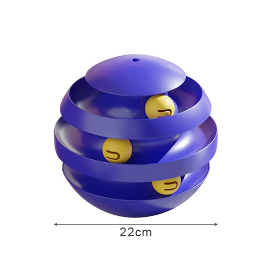 Rynx | 3-Layer Funny Cat Tumbler Toy with Balls
