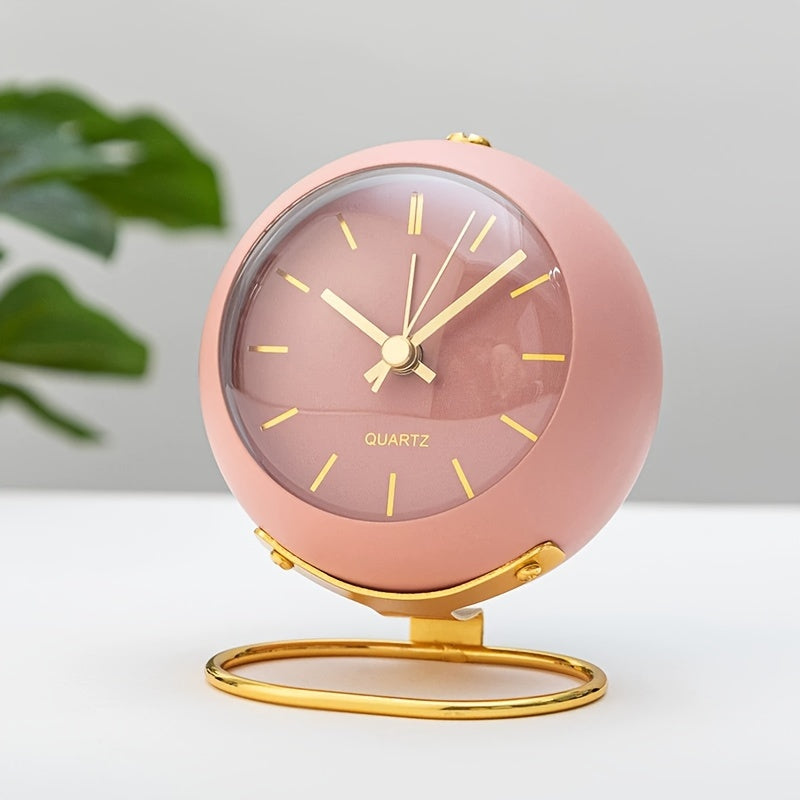 Rynx | Retro Analog Alarm - Silent Non-Ticking Metal Clock